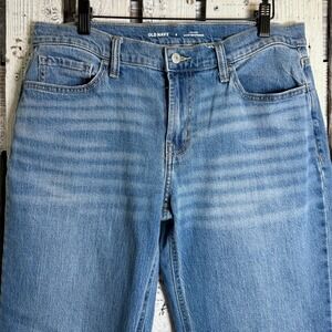 Old‎ Navy Mid Rise Wow Boyfriend Jeans Womens Size 8 Medium Wash Stretch Comfort